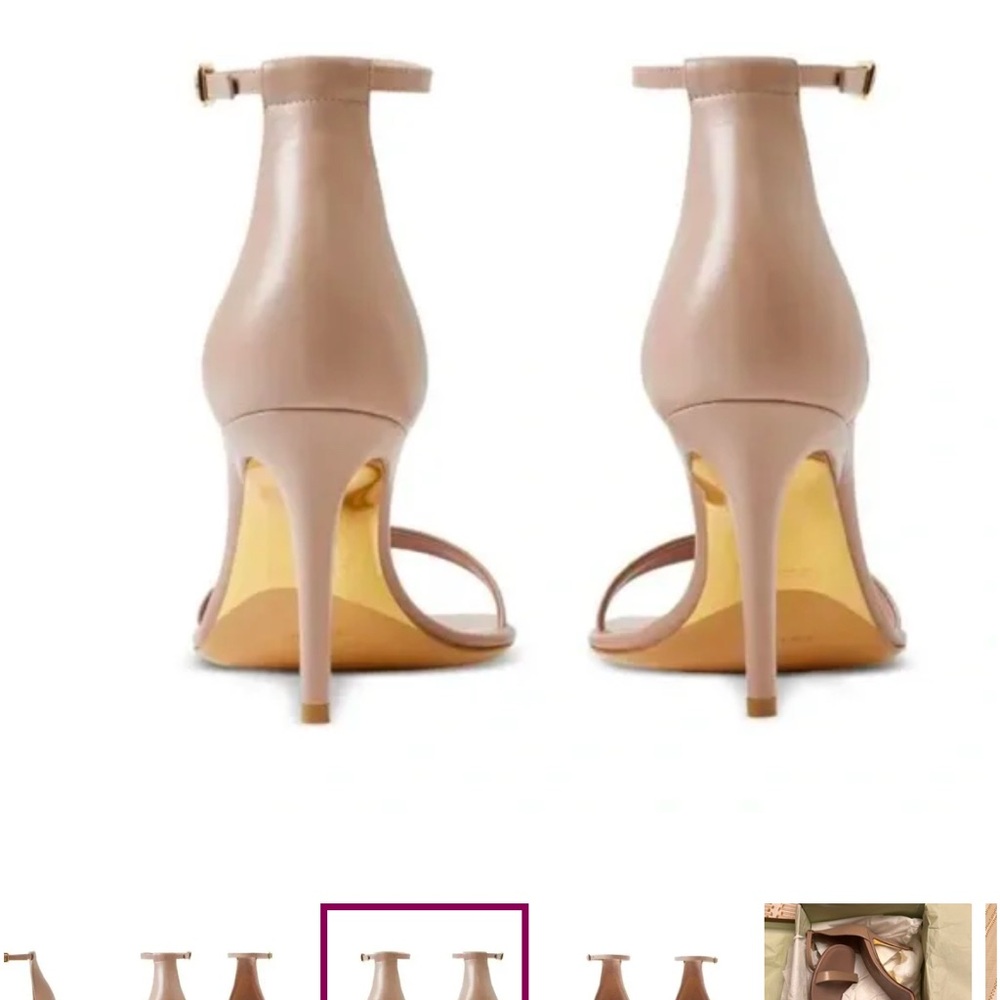 New Burberry Open-toe leather sandals 38 size, US 8 - Picture 3 of 10